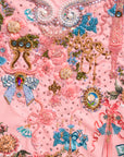 Fabric By Hamda Ribbon Court in (Blush Pink)