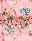 Fabric By Hamda Ribbon Court in (Blush Pink)
