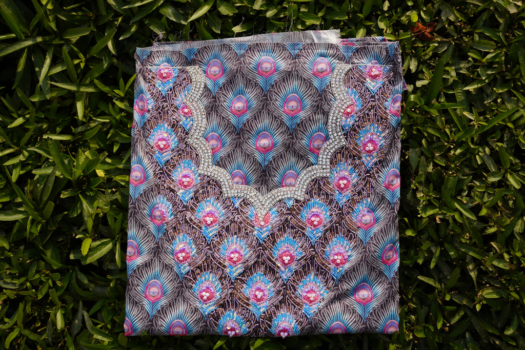 Fera Peacock Liberty (Ready Unstitched)