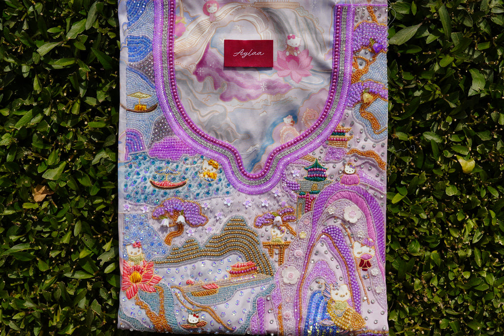 FluffxFlora Hello Kitty in Japan (Ready Unstitched)