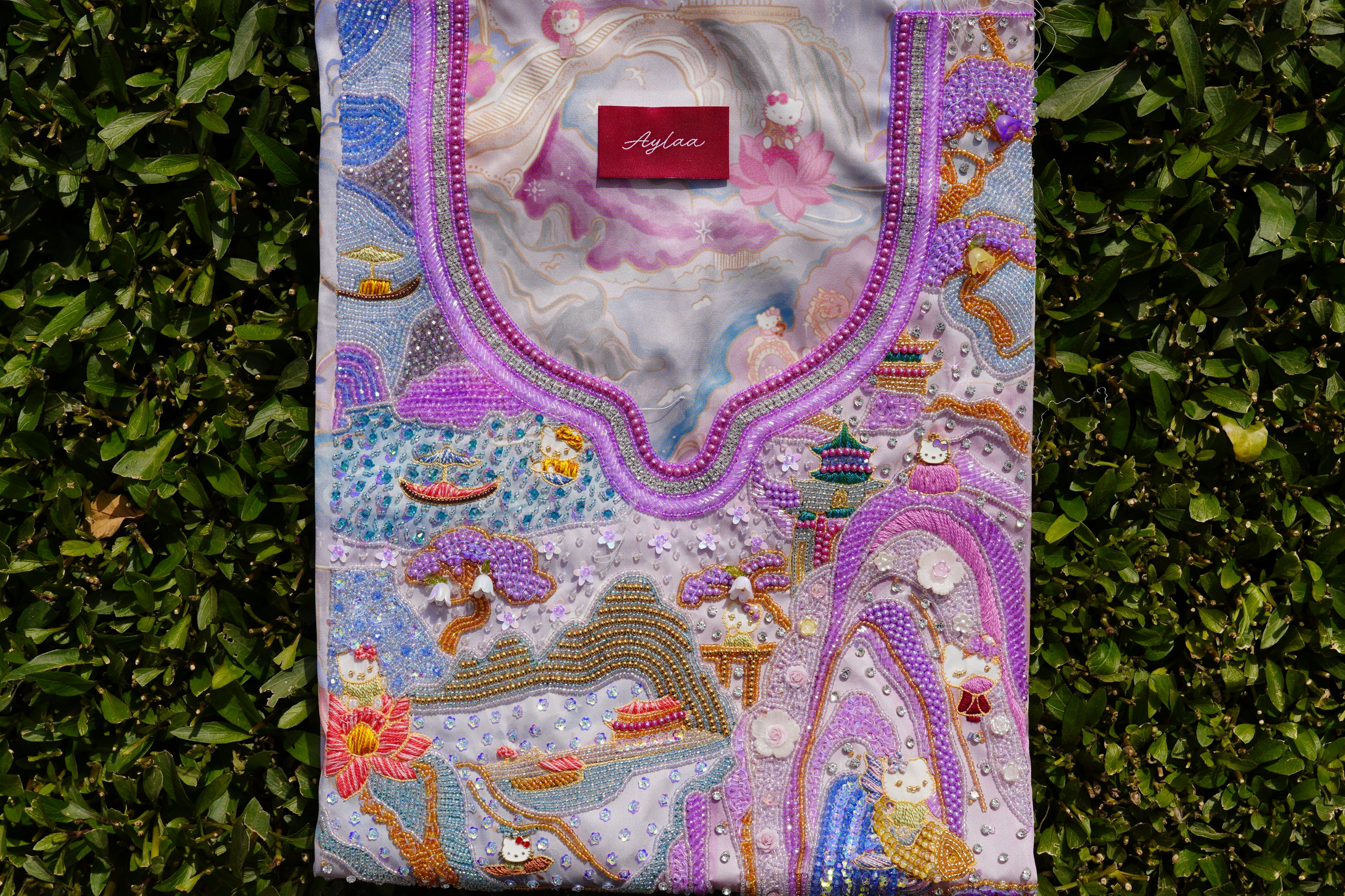 FluffxFlora Hello Kitty in Japan (Ready Unstitched)