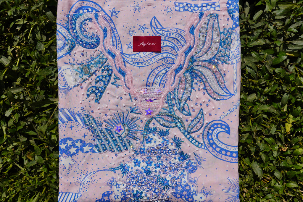 Liberty Louis Space Walk Pink (Ready Unstitched)