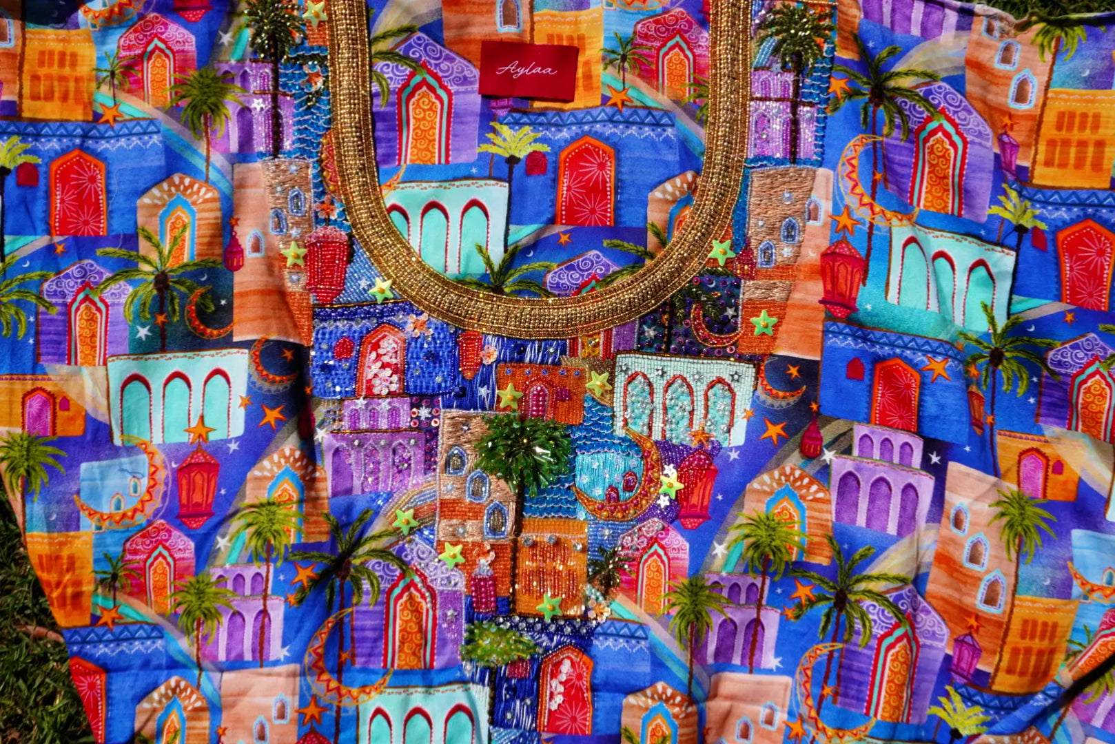 Velvety Fabric Ramadan Evenings (Ready Unstitched)