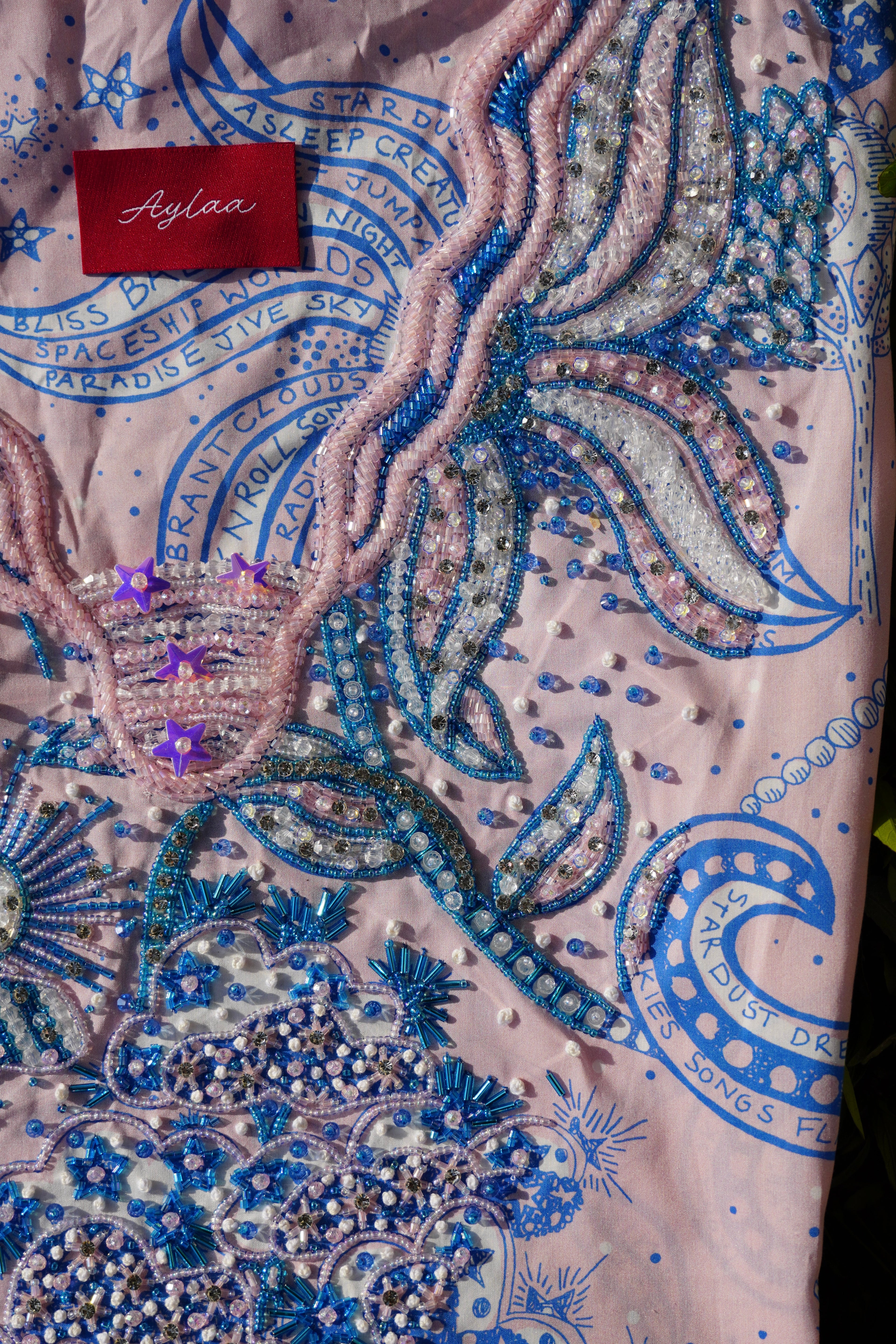 Liberty Louis Space Walk Pink (Ready Unstitched)