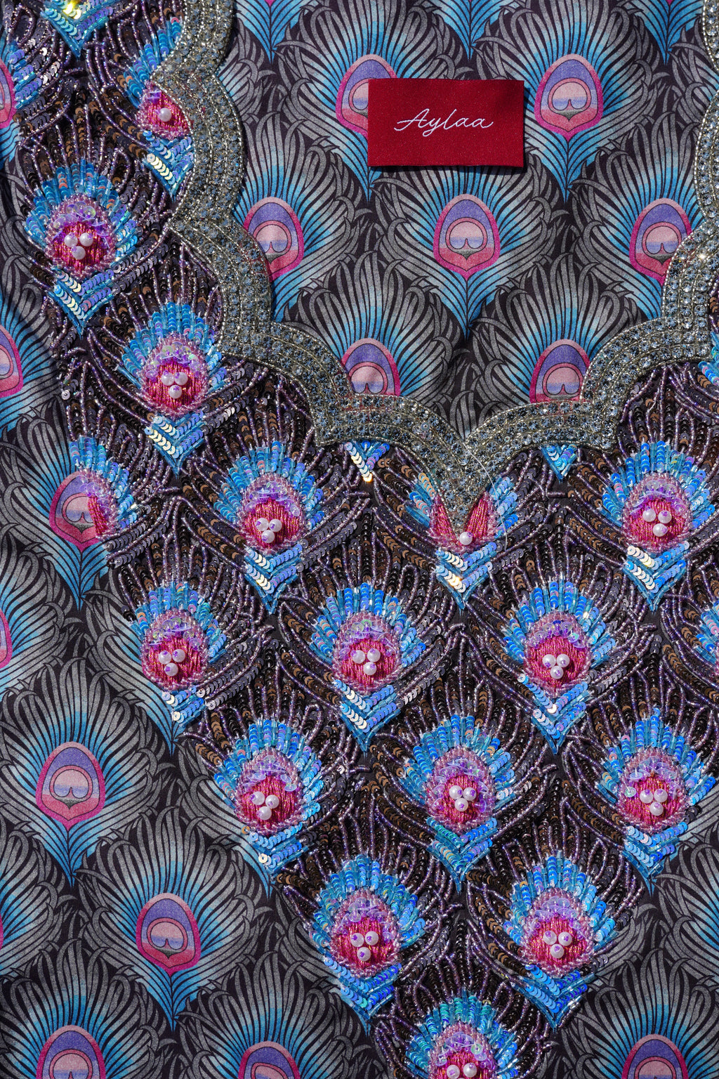 Liberty Fera Peacock (Ready Unstitched)