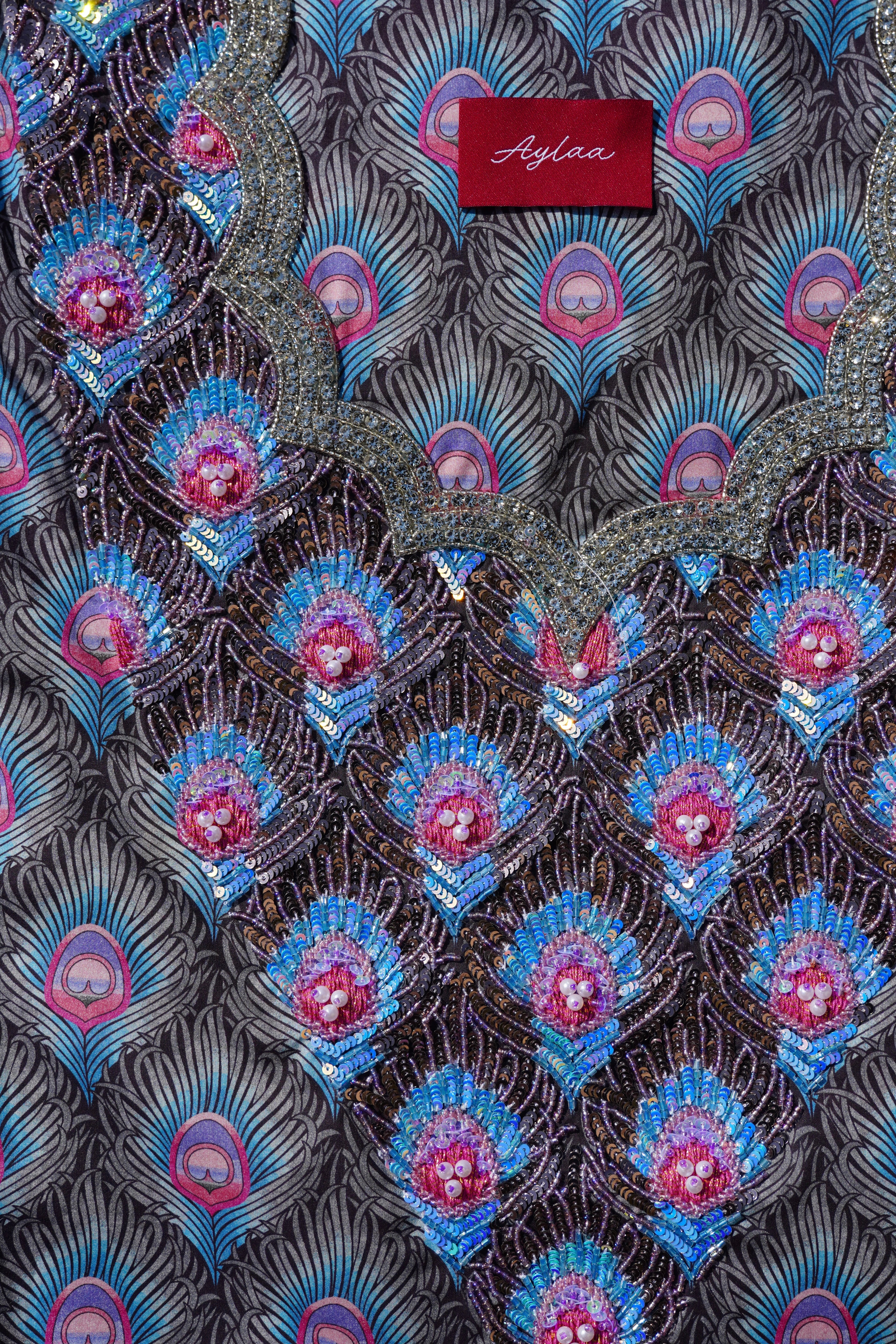 Liberty Fera Peacock (Ready Unstitched)