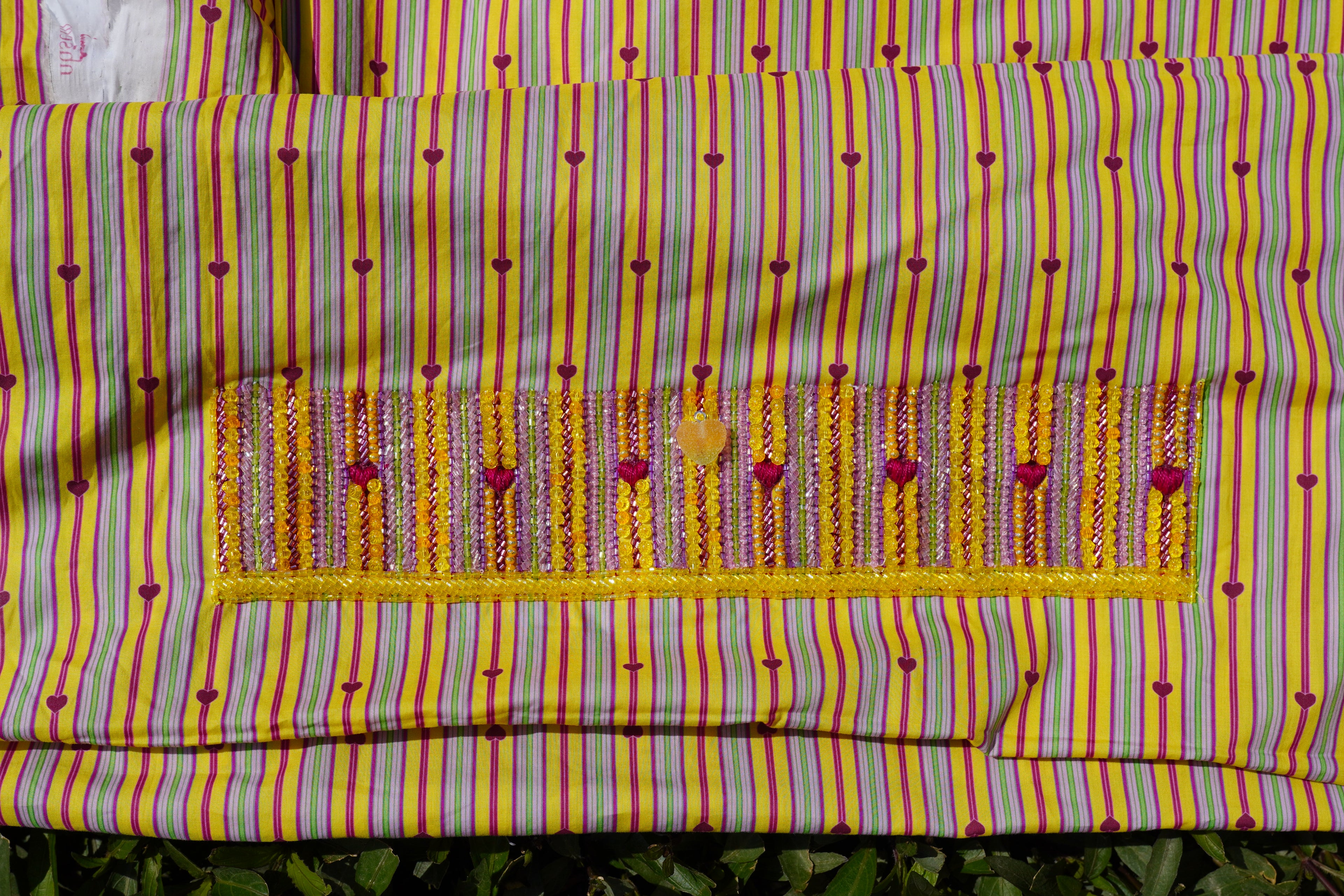 Nasem Fabrics Bu Qleem – Amber (Ready Unstitched)