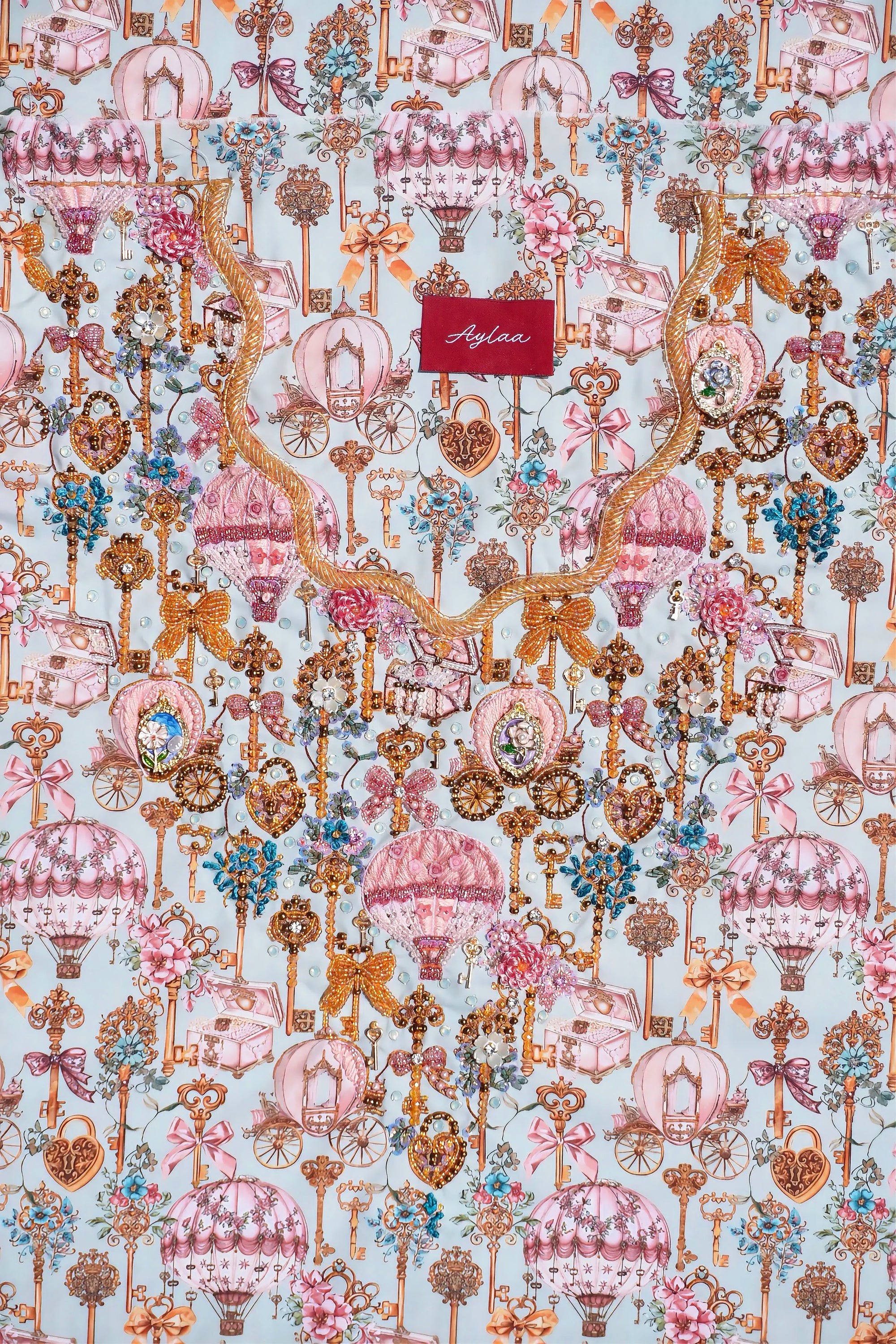 Fabric by Hamda Secret keys | Pink