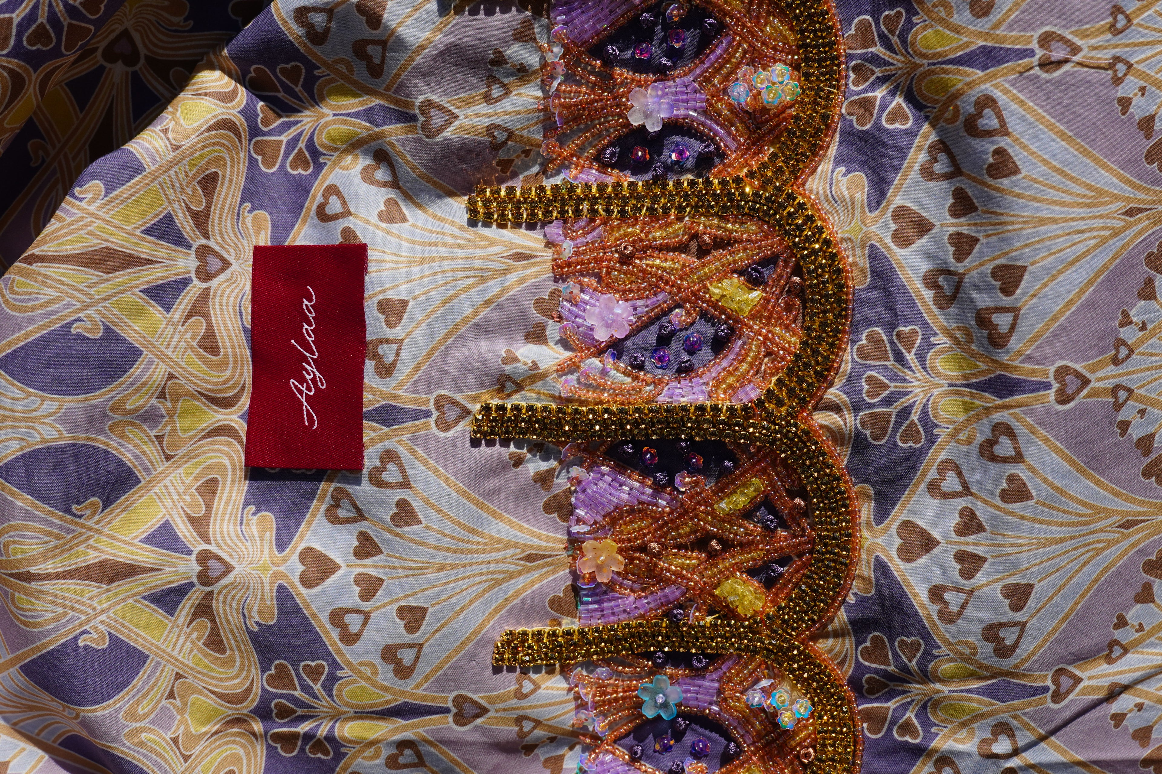 Liberty Lanthe Heart A (Ready Unstitched)