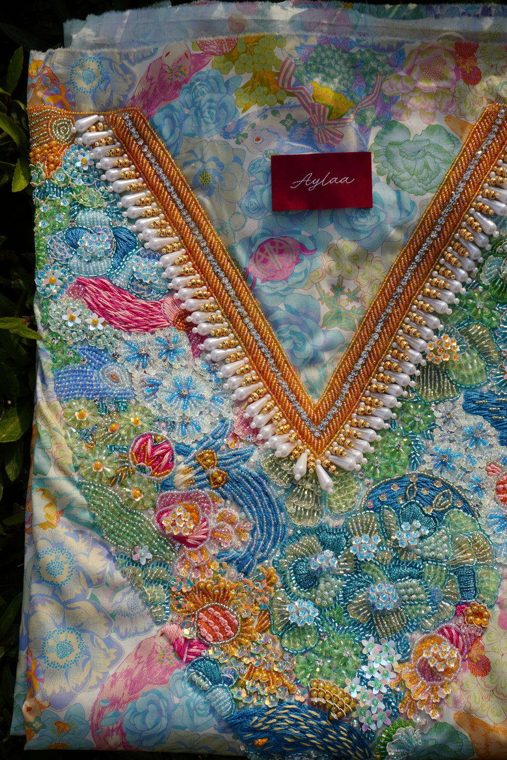 Bunny Garden Pastel (Ready Unstitched)