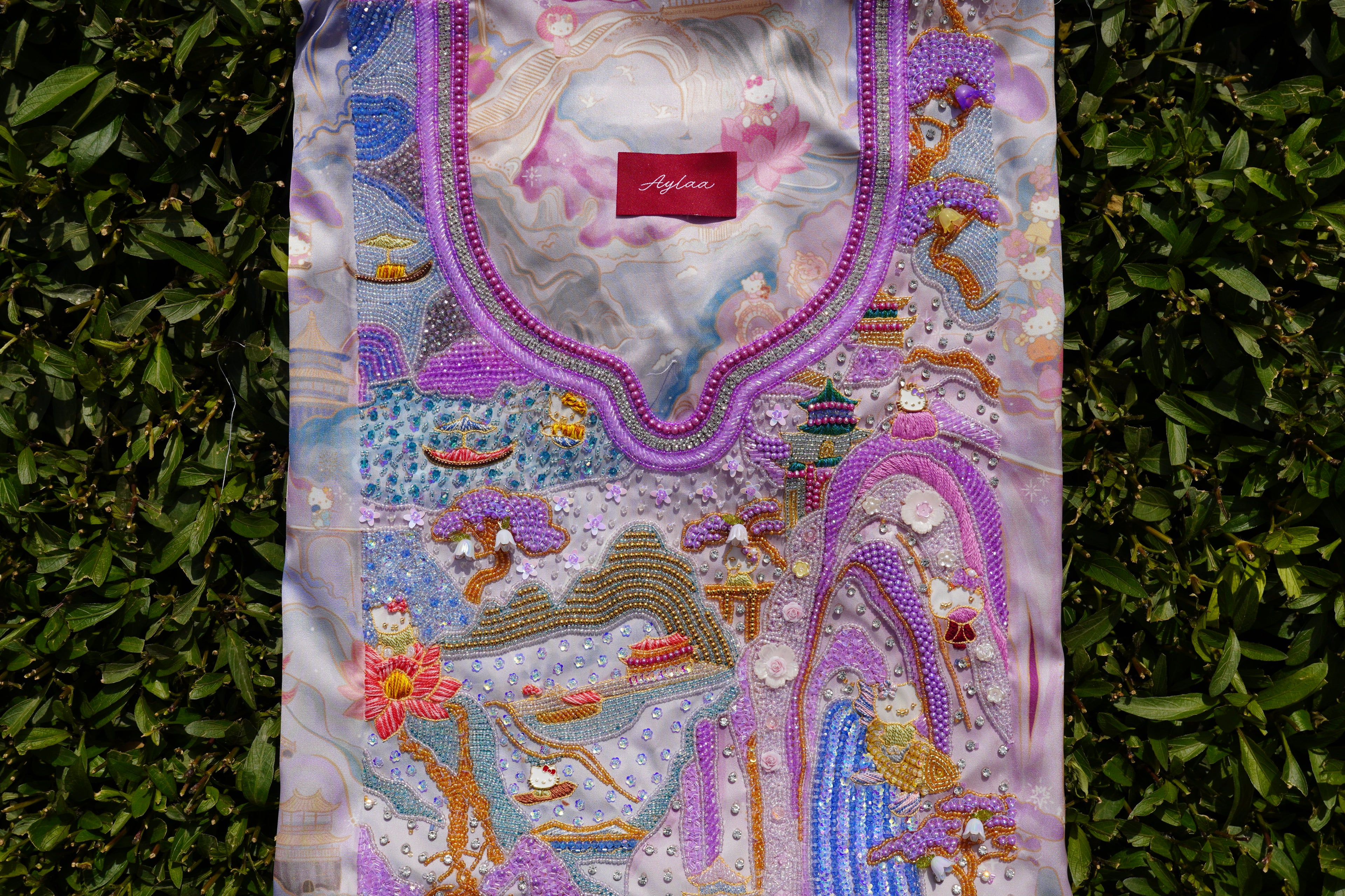 FluffxFlora Hello Kitty in Japan (Ready Unstitched)