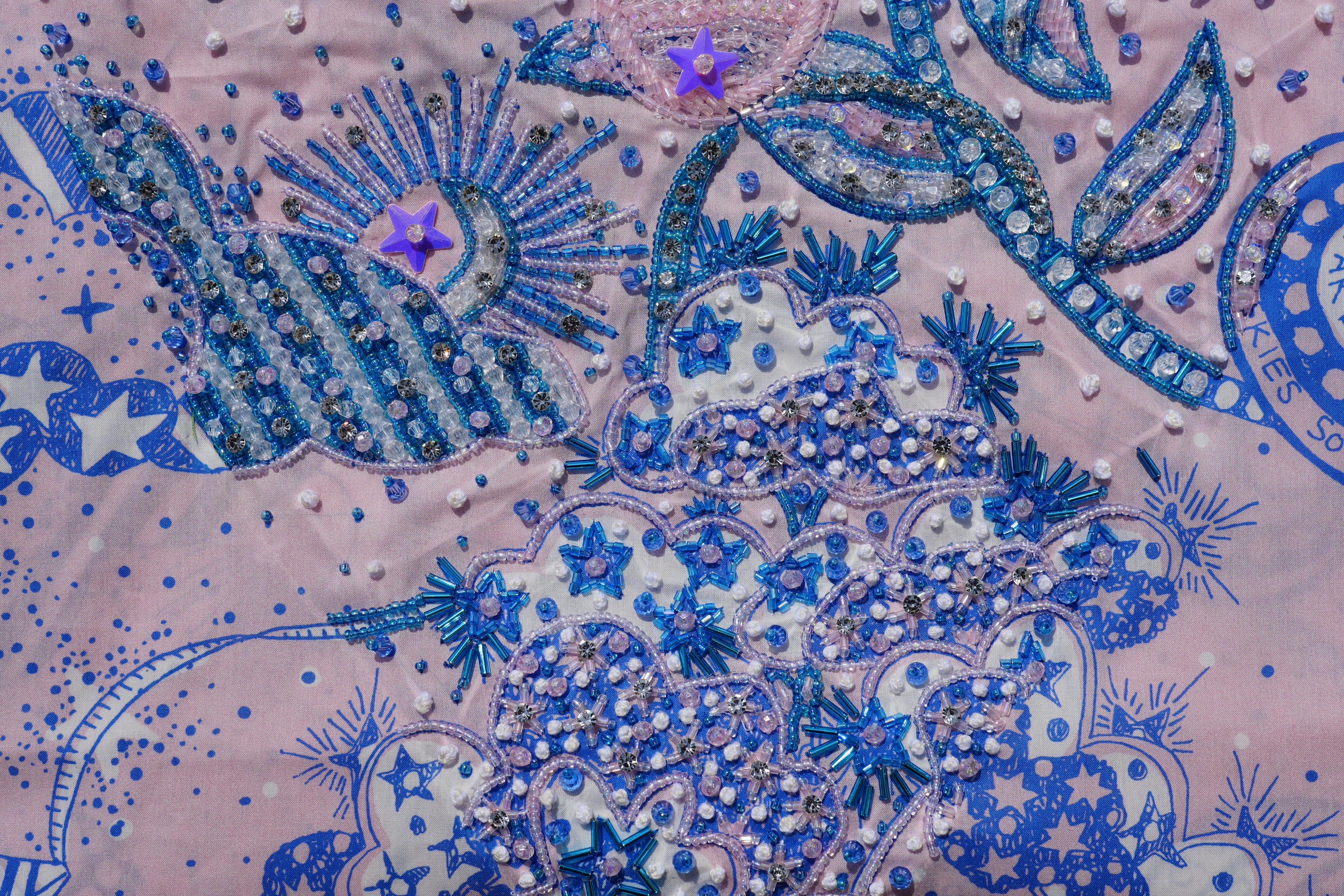 Liberty Louis Space Walk Pink (Ready Unstitched)