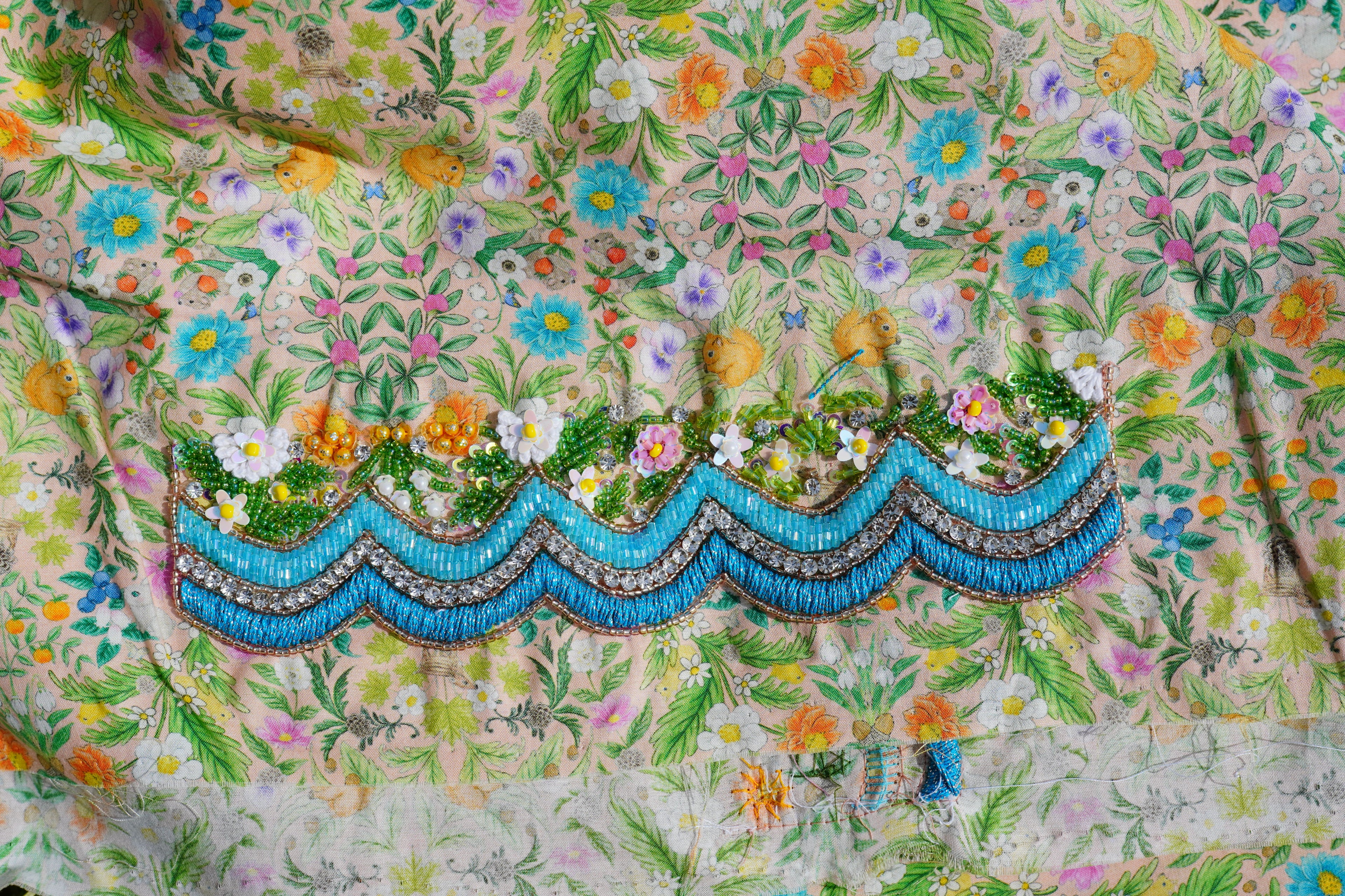 Bunny Garden (Ready Unstitched)