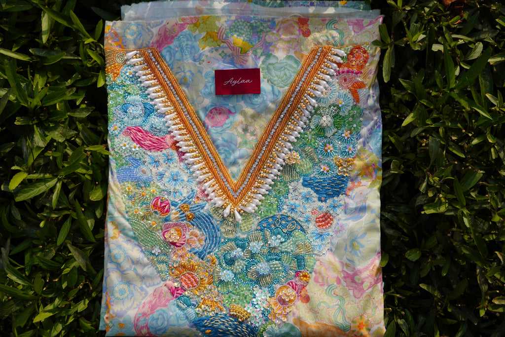 Bunny Garden Pastel (Ready Unstitched)