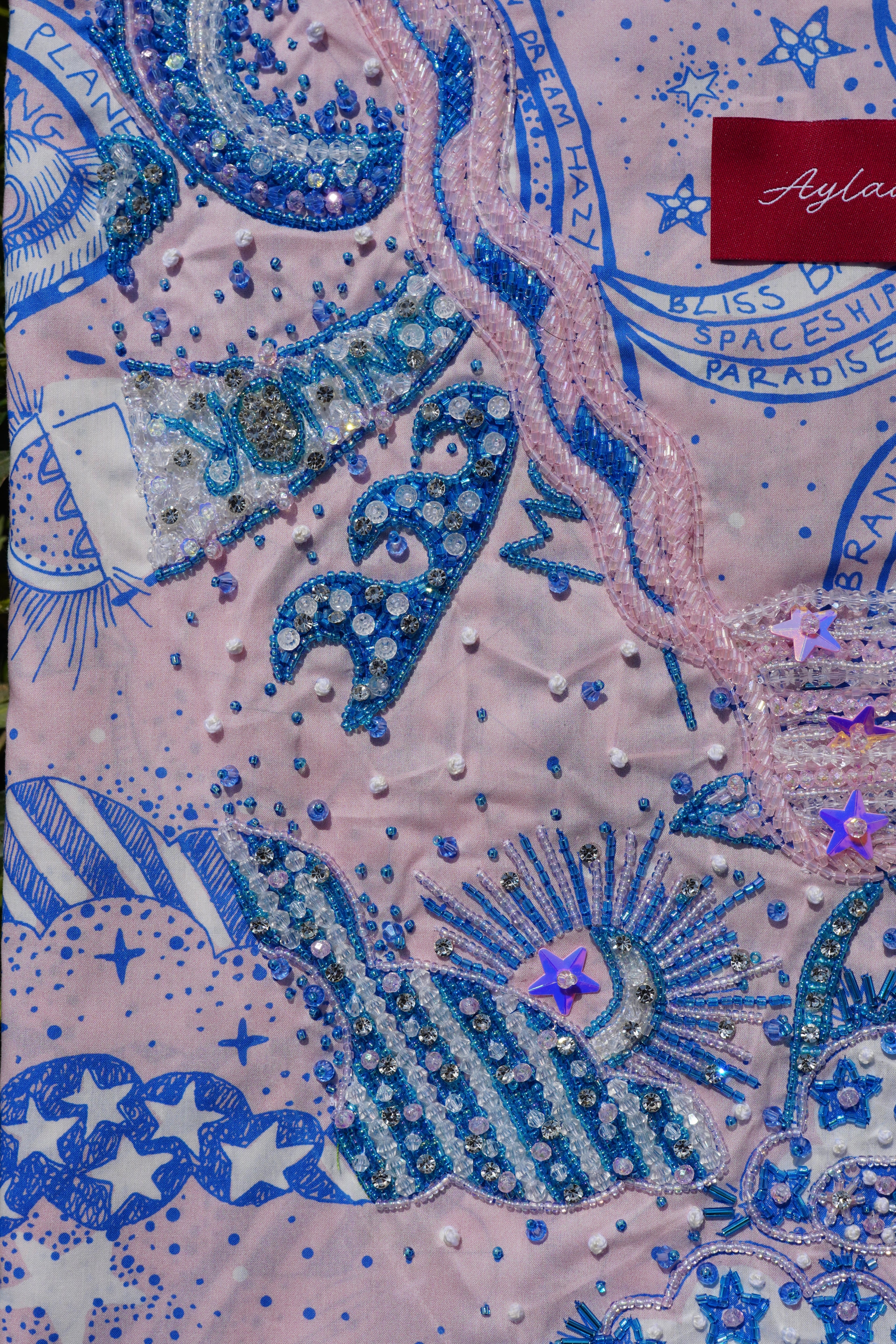 Liberty Louis Space Walk Pink (Ready Unstitched)