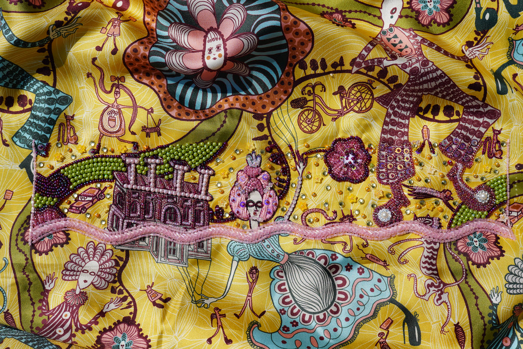 Grayson Perry for Liberty Shirley Smith II Silk Satin