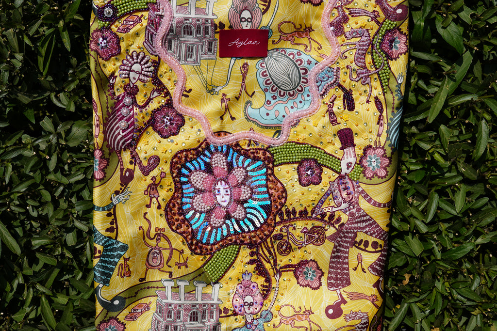 Grayson Perry for Liberty Shirley Smith II Silk Satin