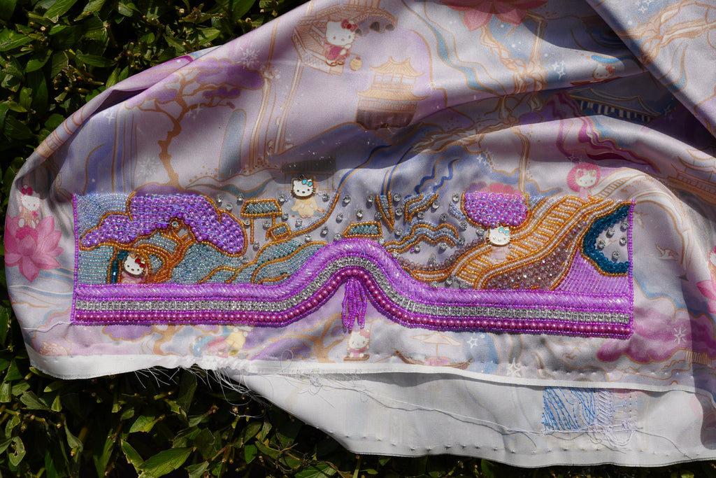 FluffxFlora Hello Kitty in Japan (Ready Unstitched)