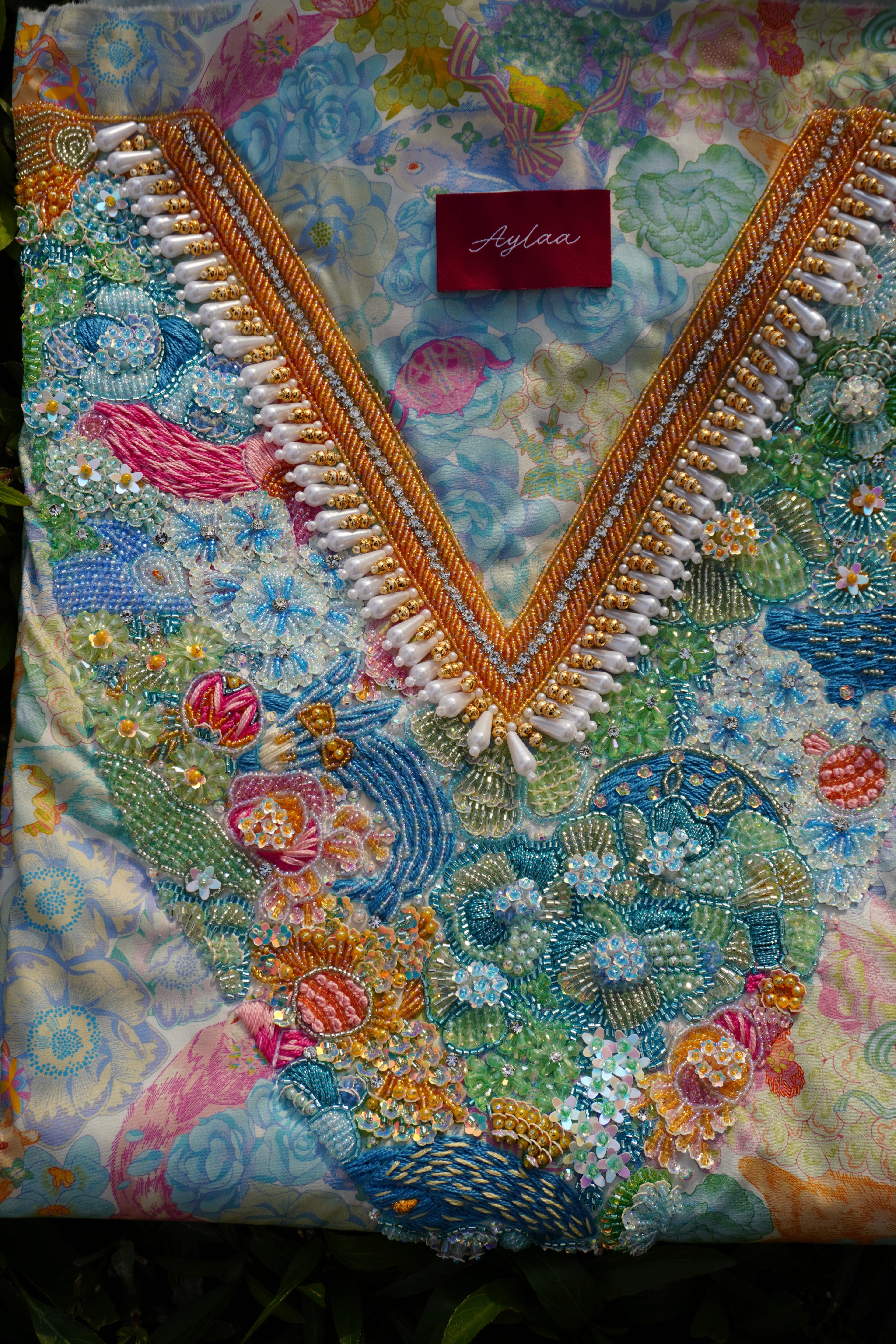 Bunny Garden Pastel (Ready Unstitched)