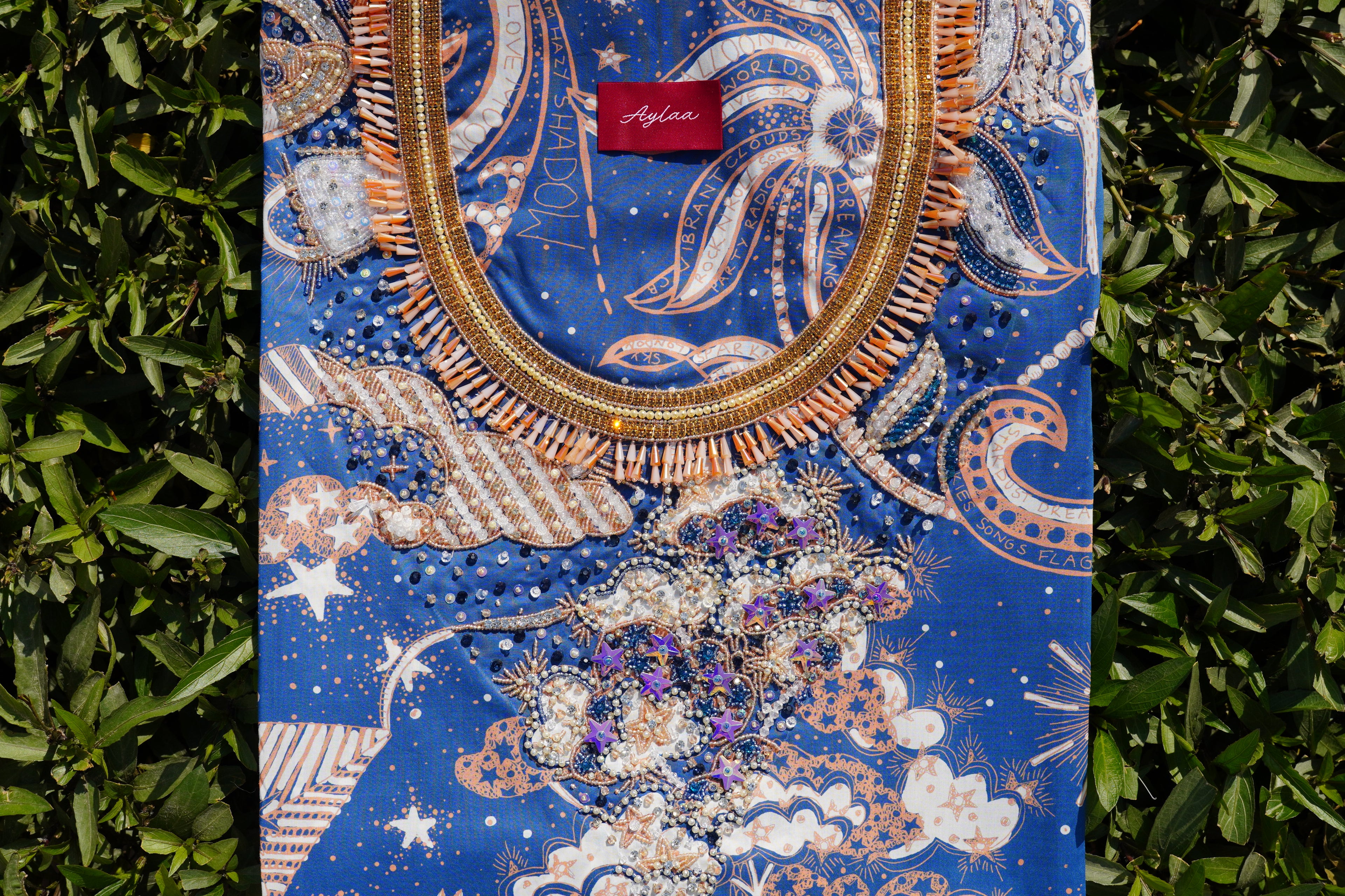 Liberty Louis Space Walk Blue (Ready Unstitched)