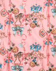 Fabric By Hamda Ribbon Court in (Blush Pink)