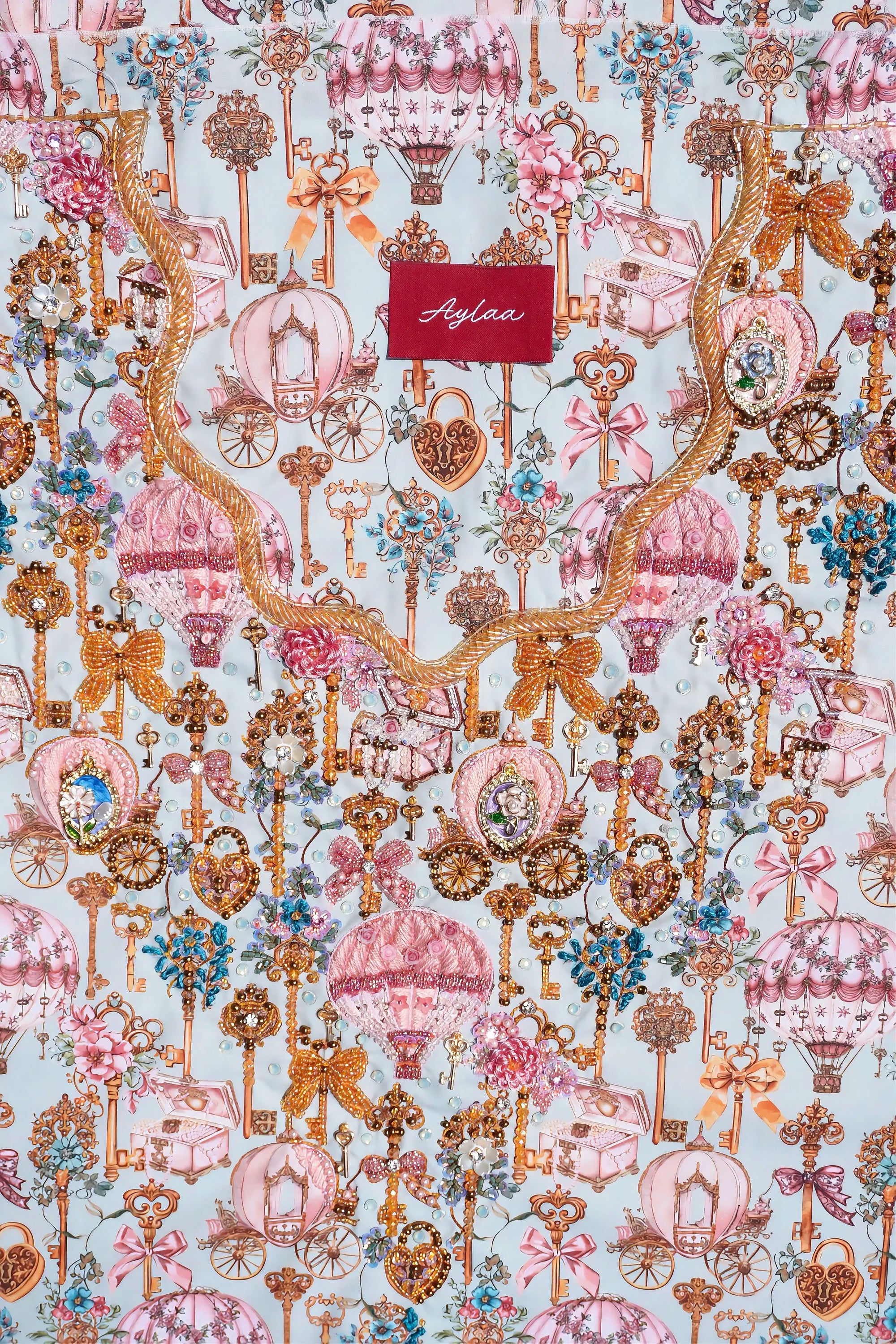 Fabric by Hamda Secret keys | Pink