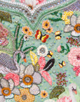 Velvety Fabric Swan Garden
