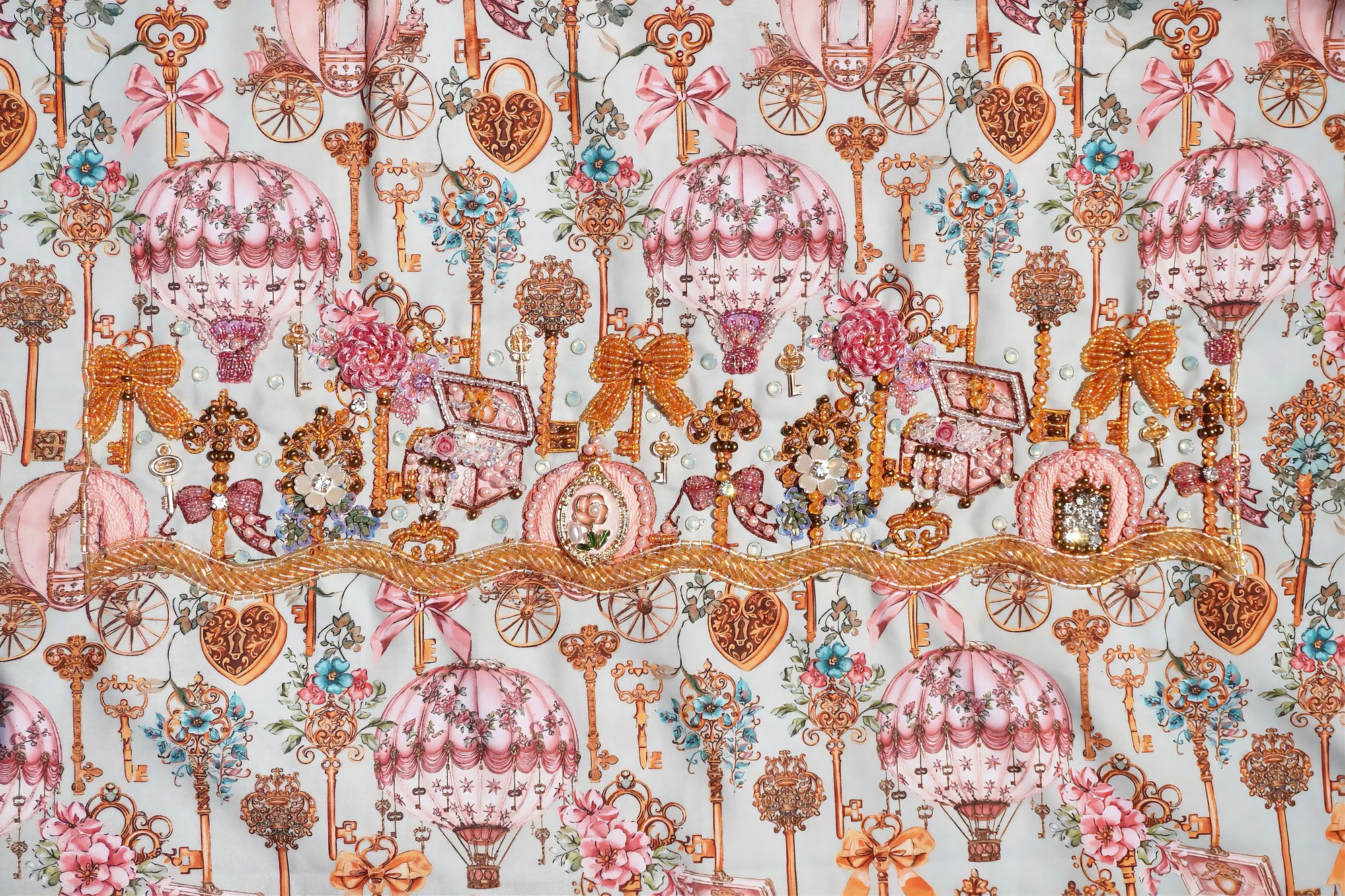 Fabric by Hamda Secret keys | Pink