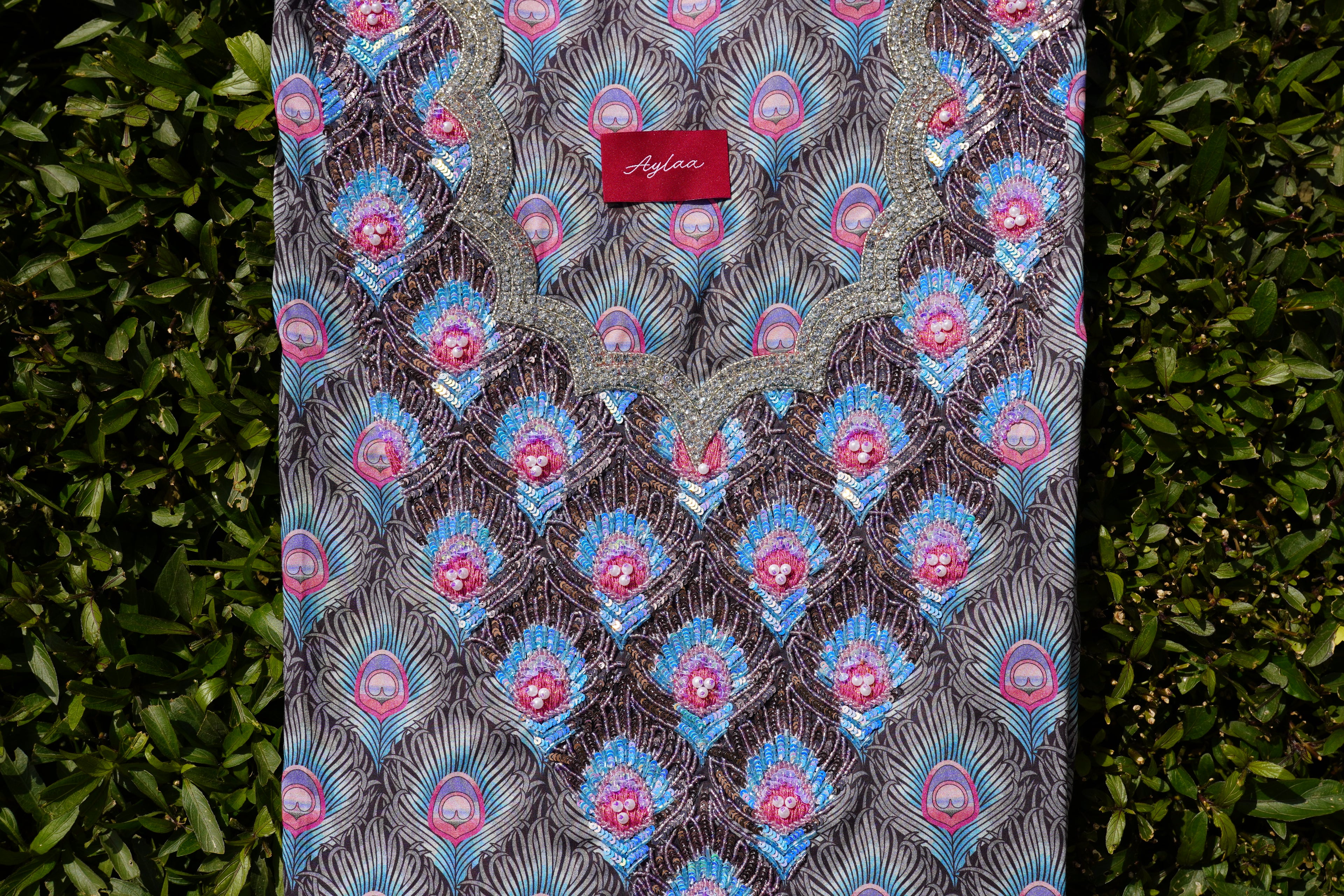 Liberty Fera Peacock (Ready Unstitched)