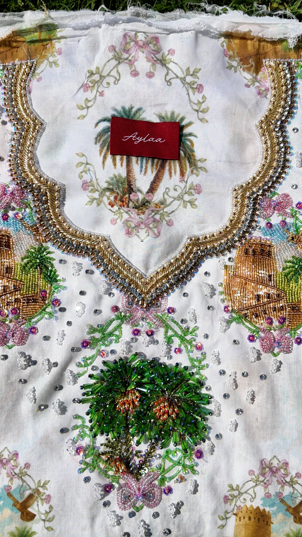 Aam Fabric’s National Day White  (Ready Unstitched)