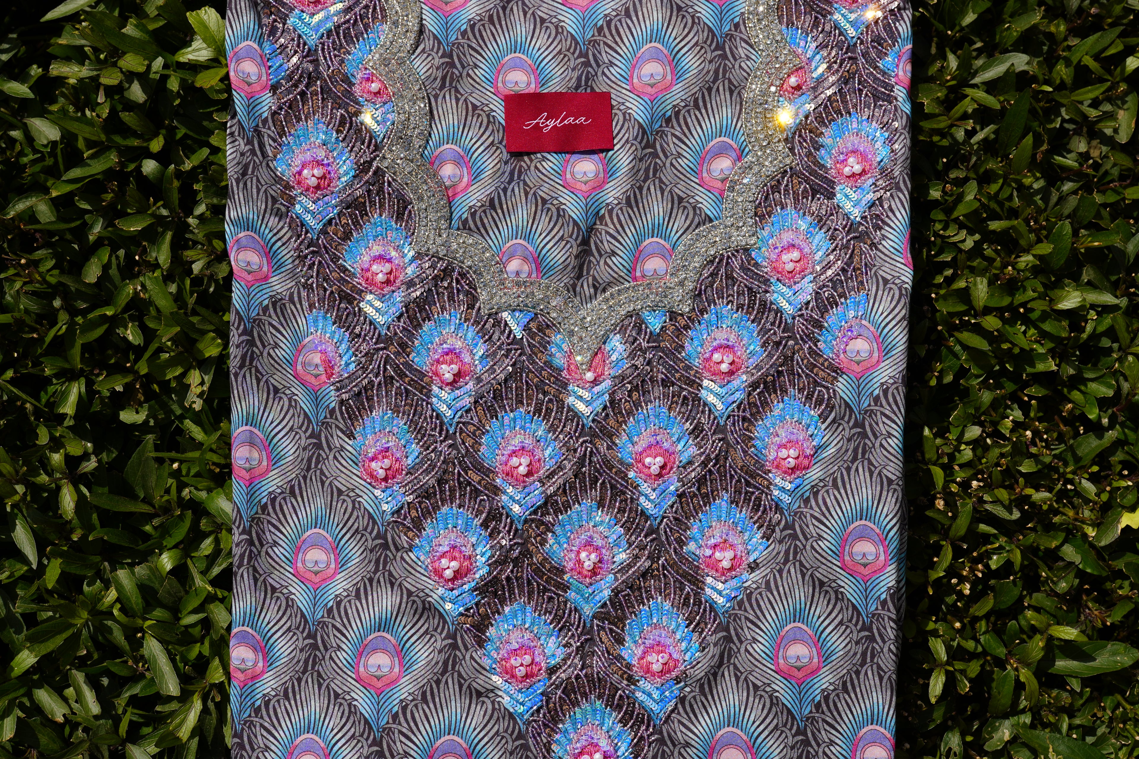 Liberty Fera Peacock (Ready Unstitched)