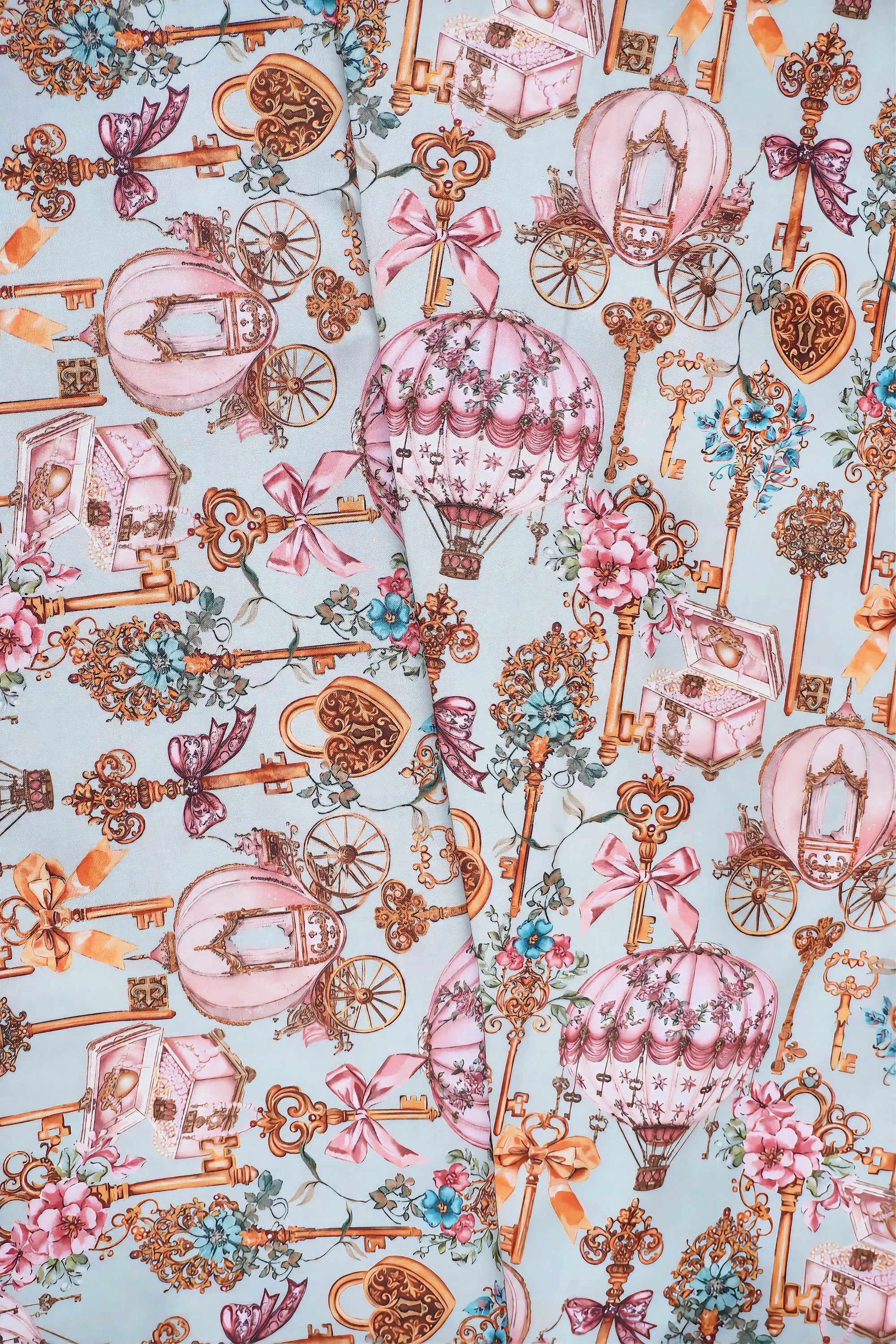 Fabric by Hamda Secret keys | Pink