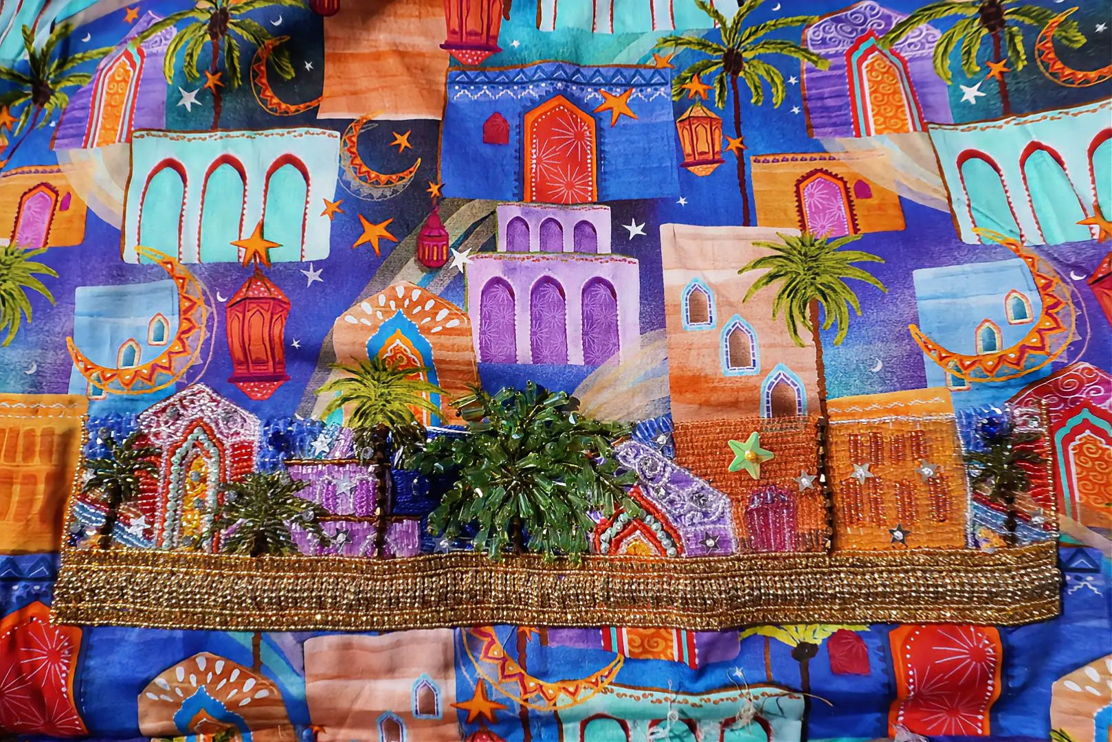 Velvety Fabric Ramadan Evenings (Ready Unstitched)