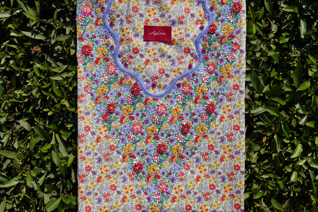 Liberty Carnation Garden (Ready Unstitched)