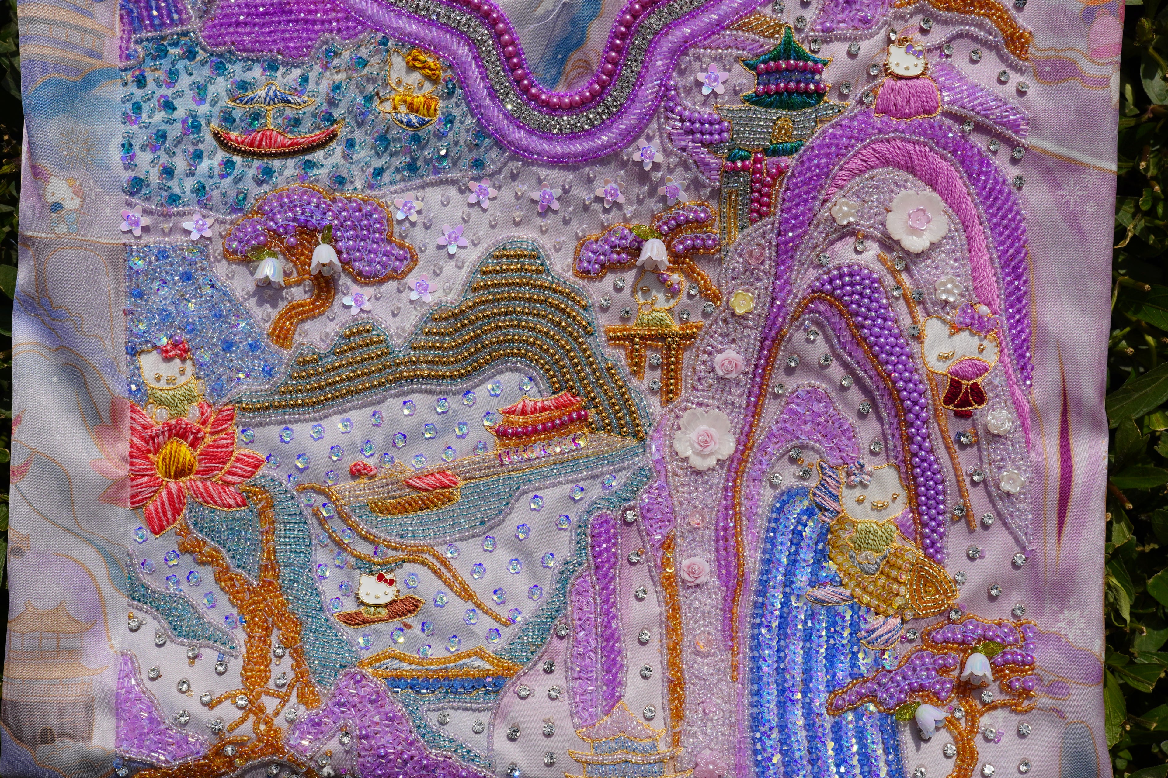 FluffxFlora Hello Kitty in Japan (Ready Unstitched)