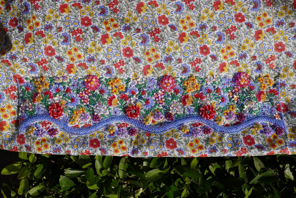 Liberty Carnation Garden (Ready Unstitched)