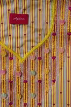 Nasem Fabrics Bu Qleem – Amber (Ready Unstitched)