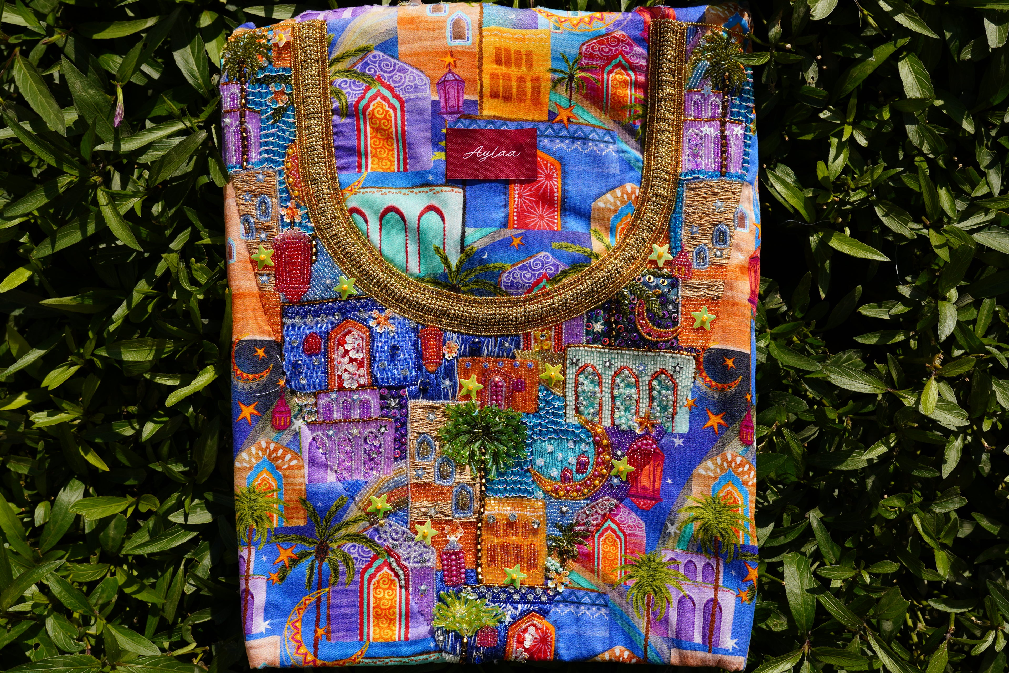 Velvety Fabric Ramadan Evenings (Ready Unstitched)