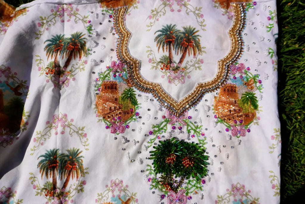 Aam Fabric’s National Day White  (Ready Unstitched)