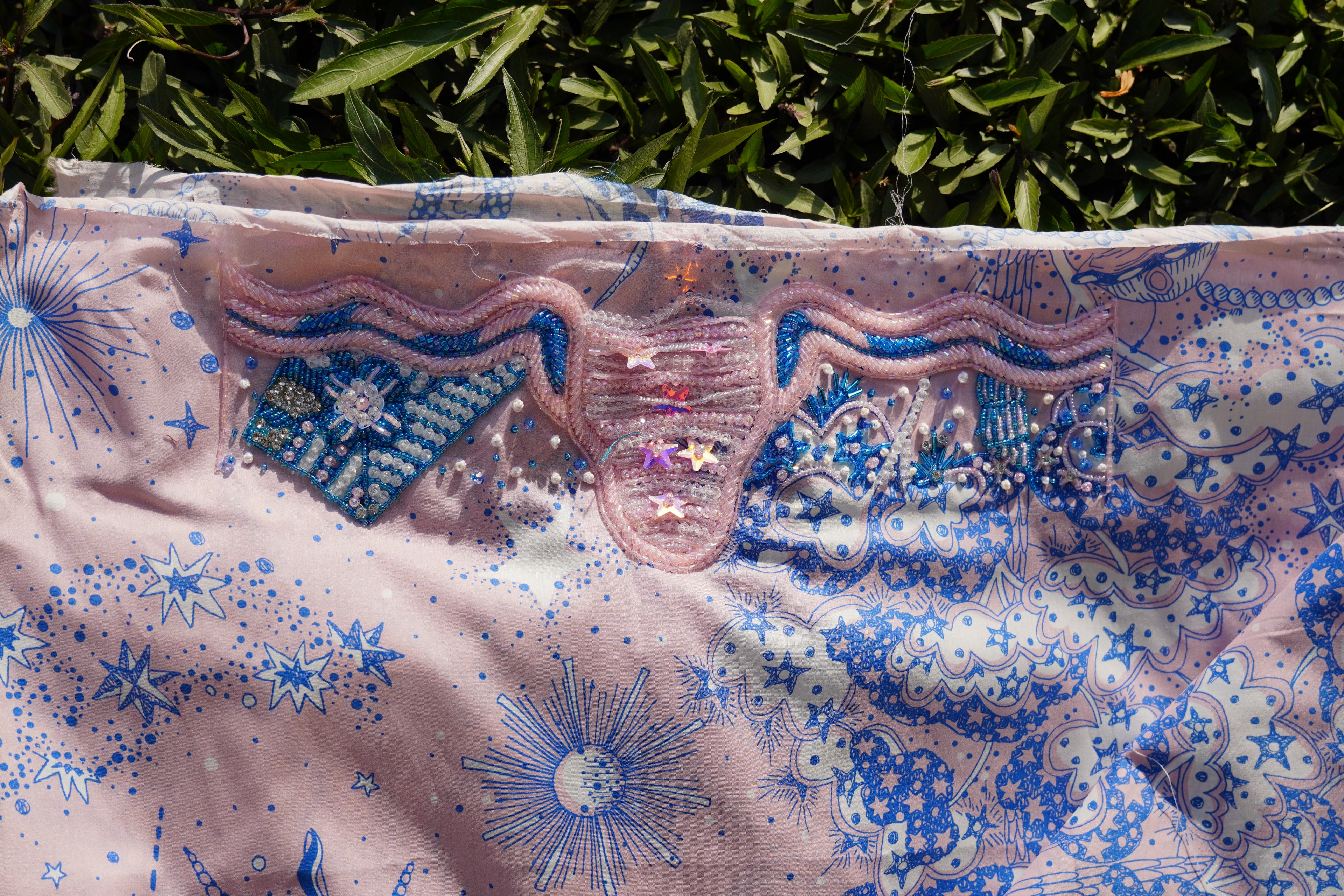 Liberty Louis Space Walk Pink (Ready Unstitched)