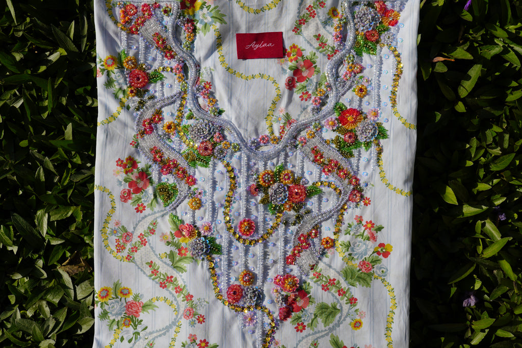 Liberty Fabrics & Bridgerton Ribbon Cascade (Ready Unstitched)