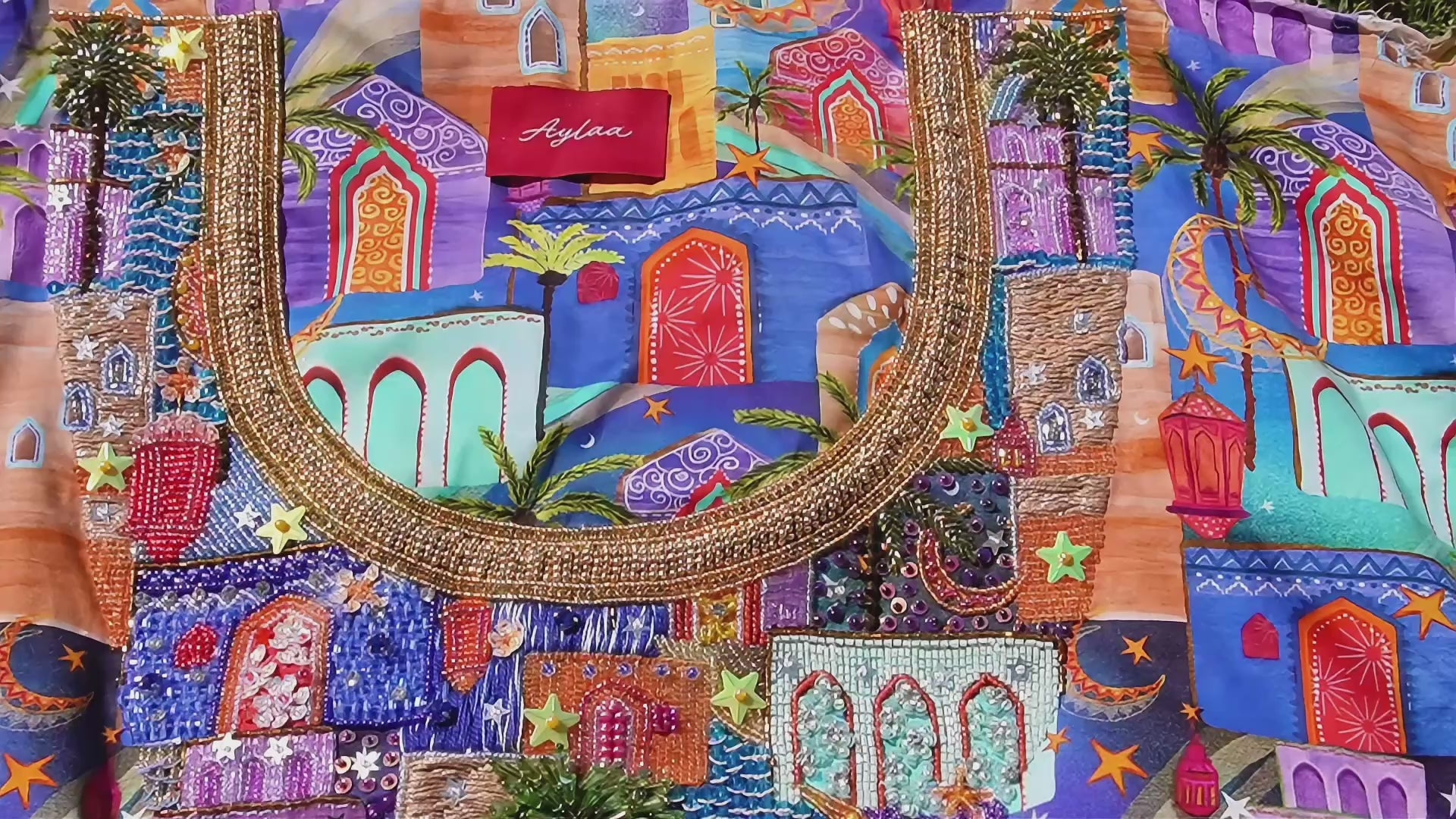 Velvety Fabric Ramadan Evenings (Ready Unstitched)