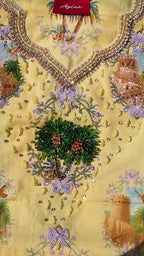 Aam Fabric’s National Day Yellow (Ready Unstitched)