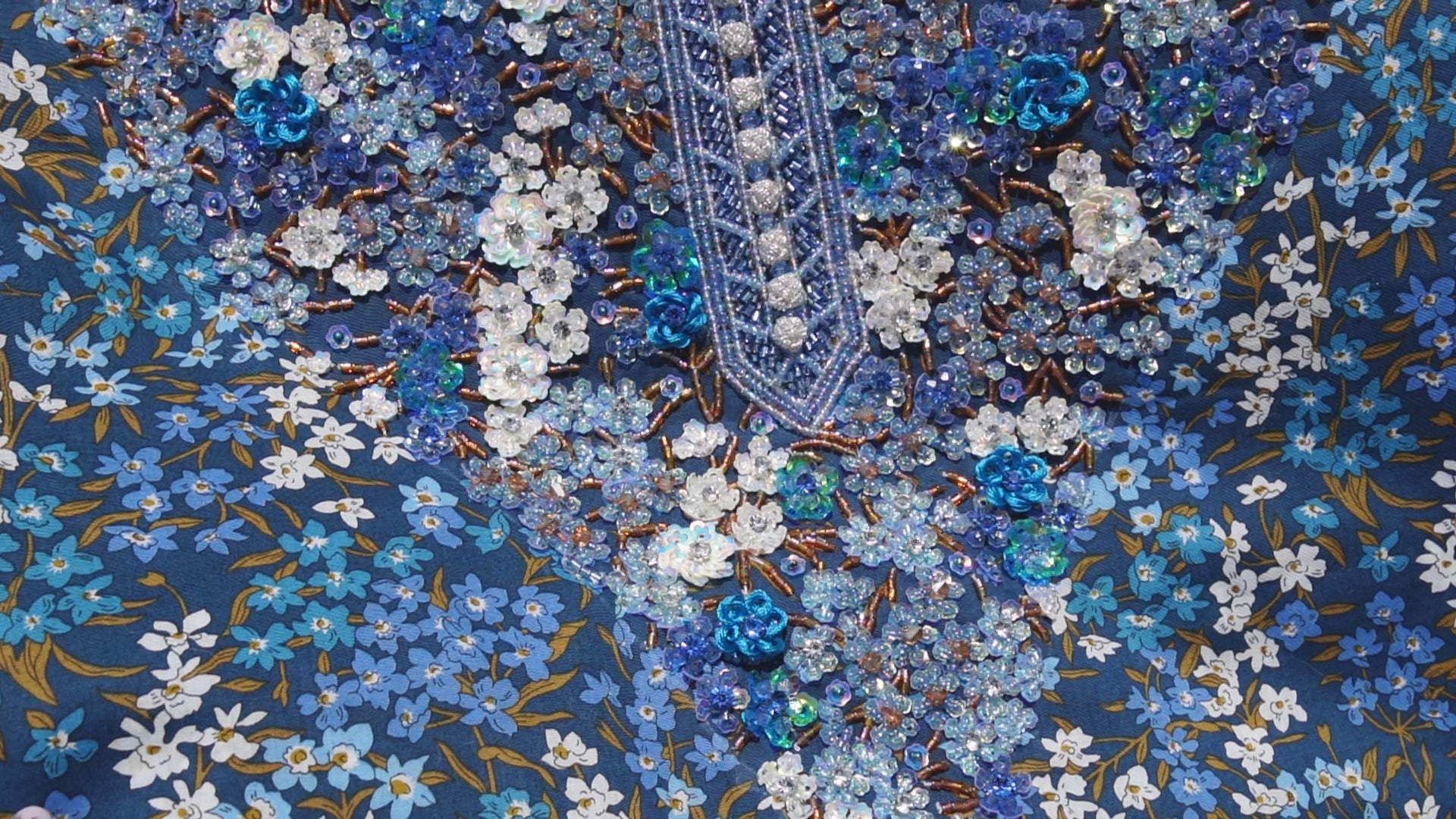 Liberty Sea Blossoms (Ready Unstitched)