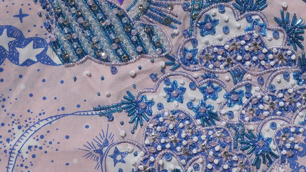 Liberty Louis Space Walk Pink (Ready Unstitched)