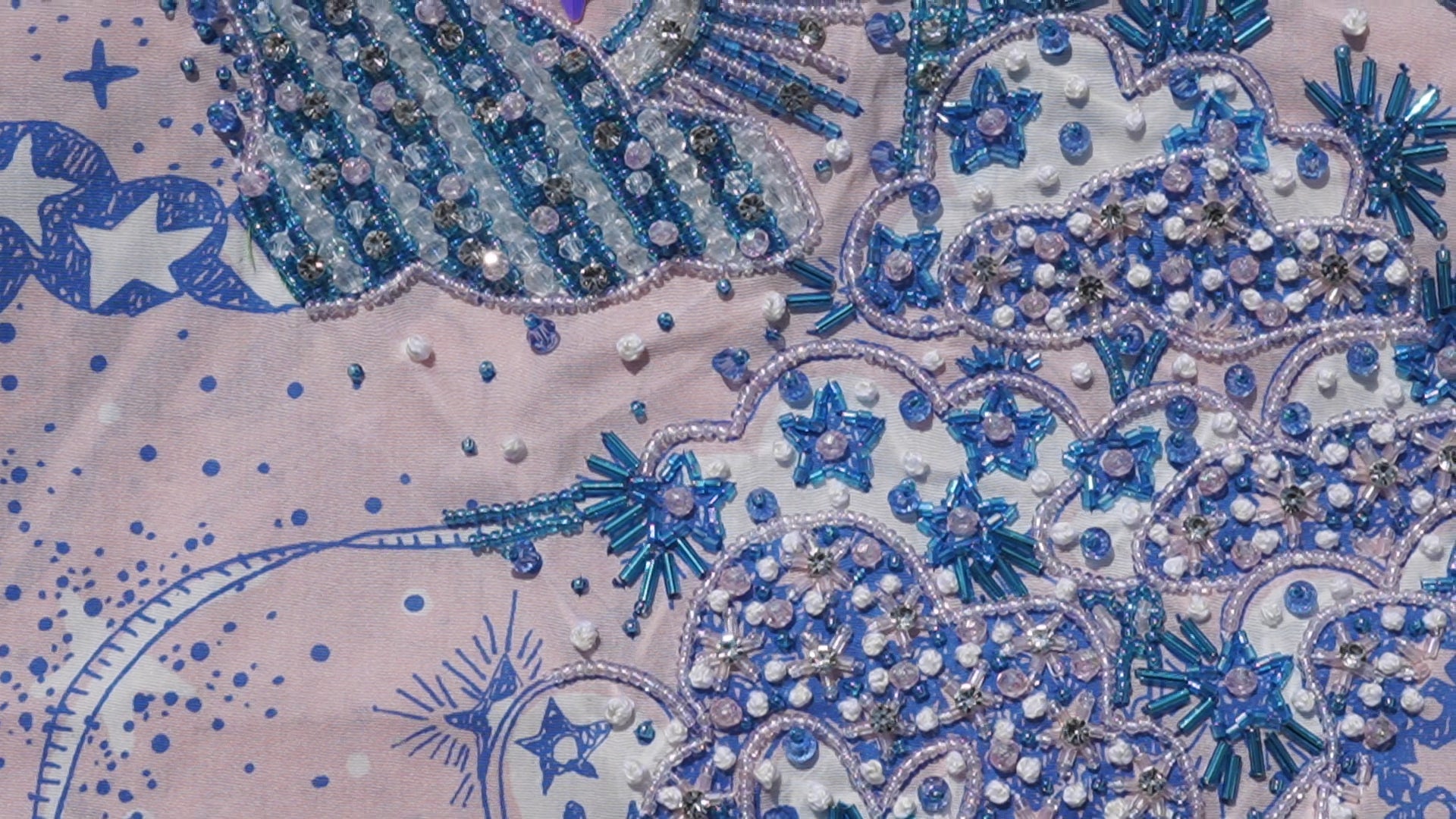 Liberty Louis Space Walk Pink (Ready Unstitched)